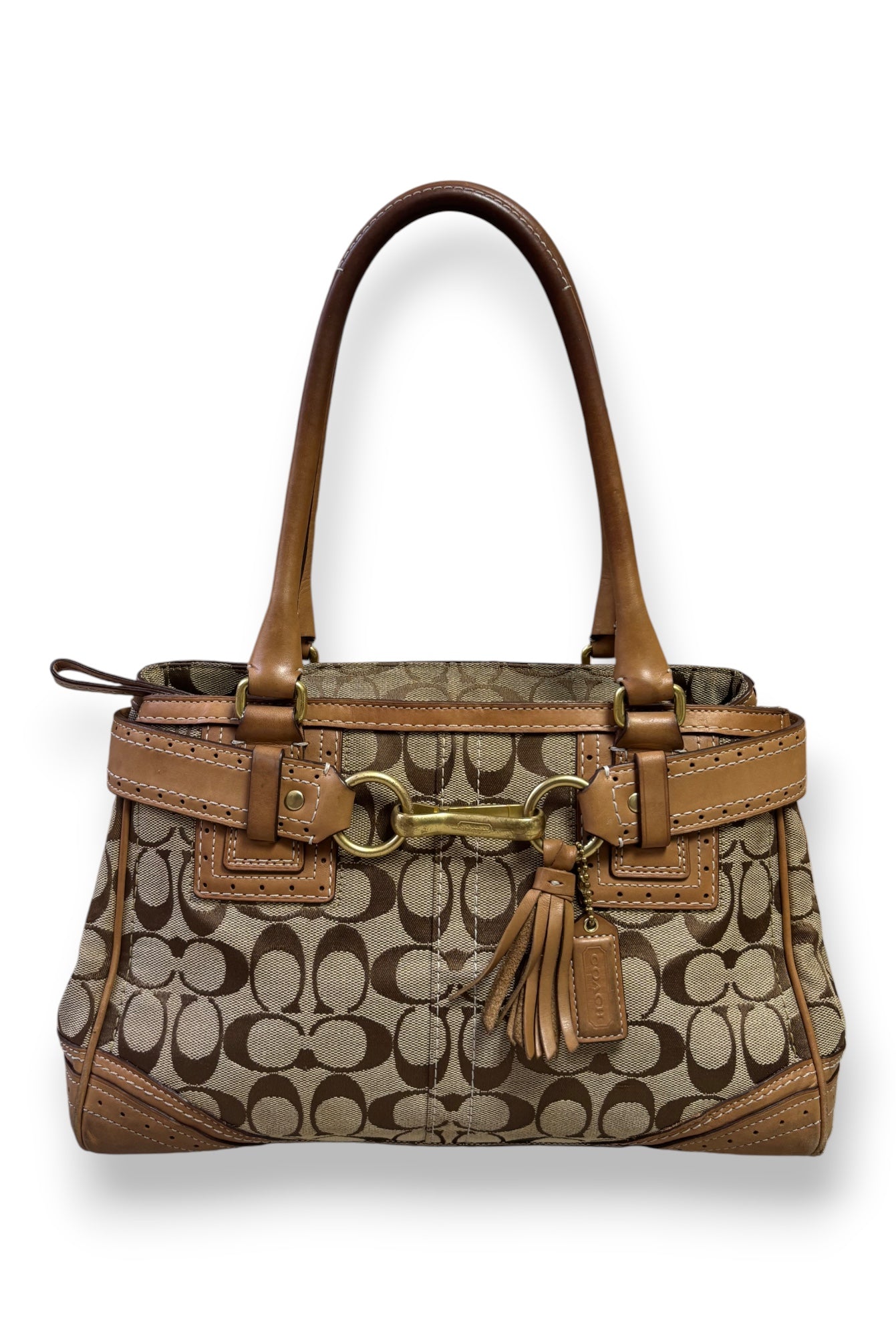Coach Brown Monogram Handbag
