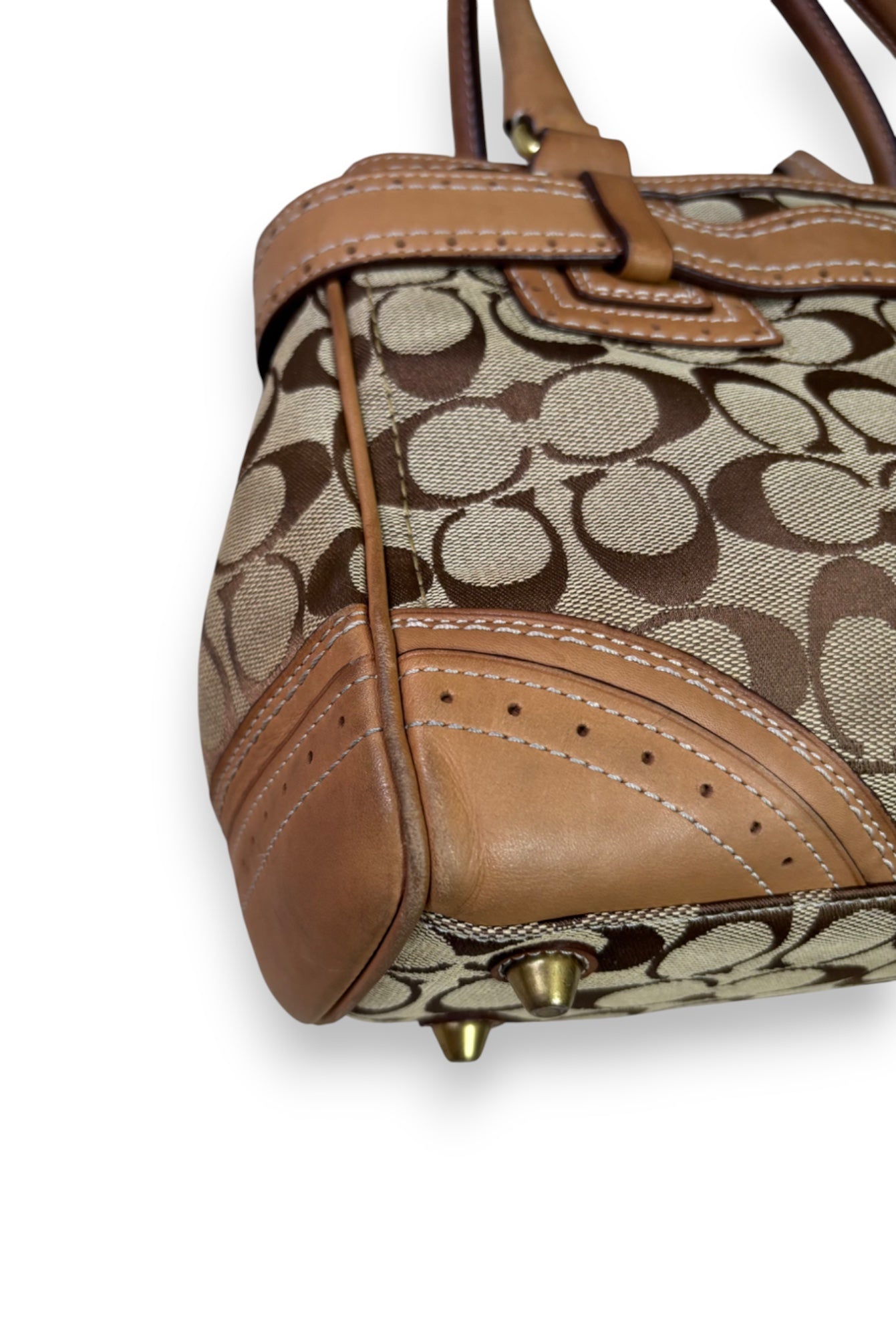 Coach Brown Monogram Handbag