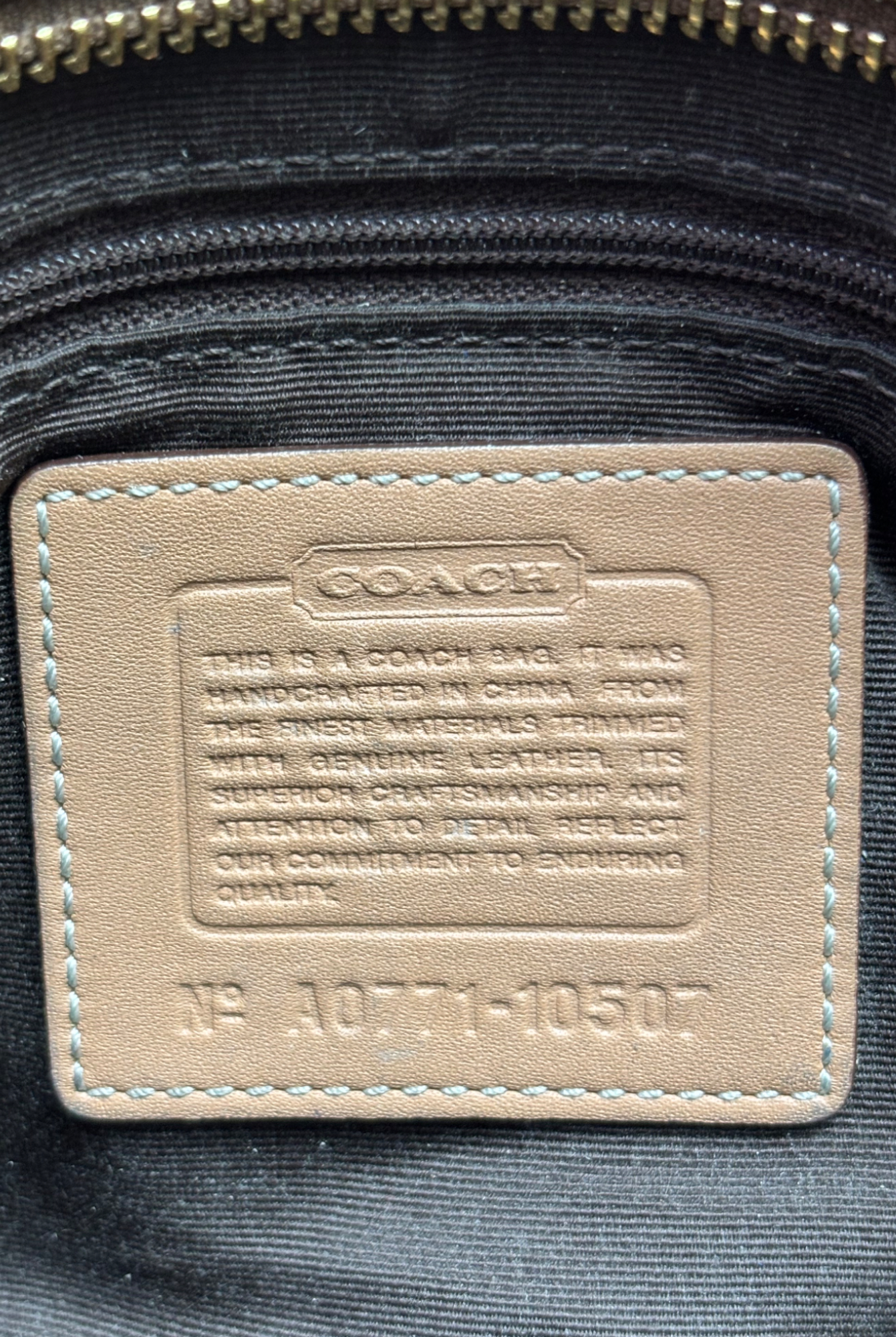 Coach Brown Monogram Handbag