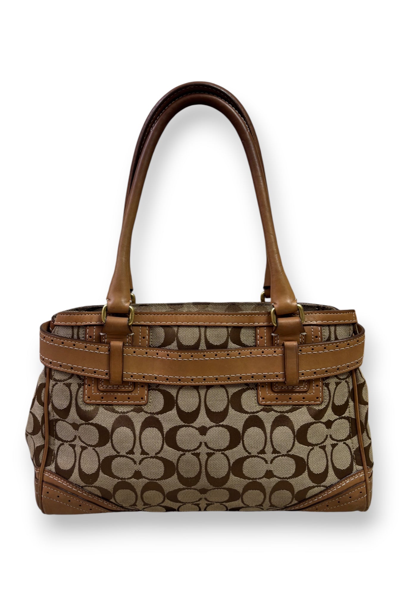 Coach Brown Monogram Handbag