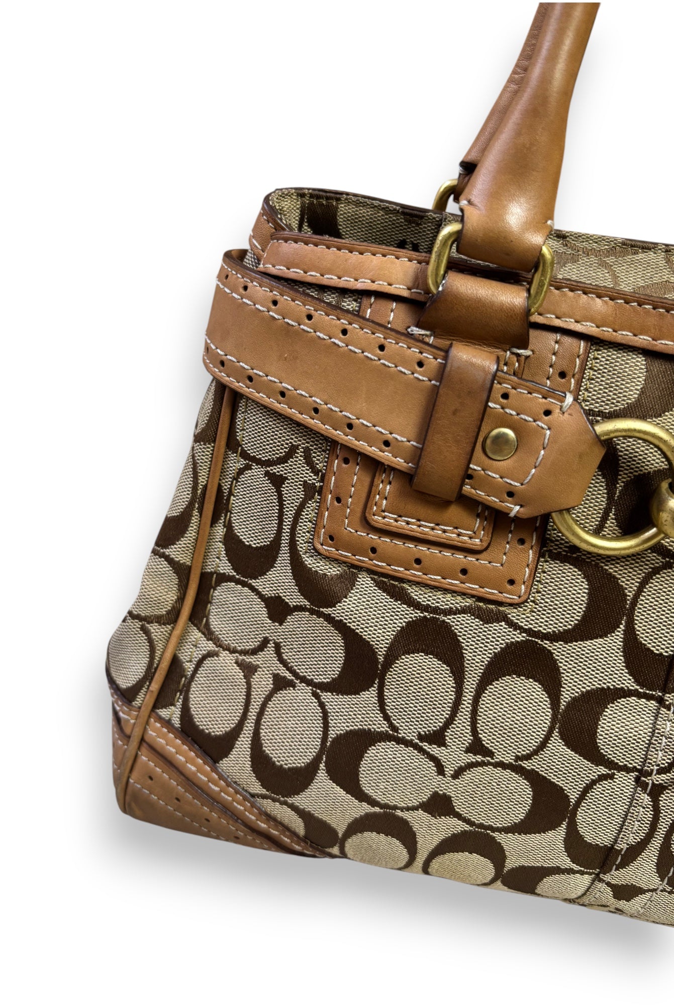 Coach Brown Monogram Handbag