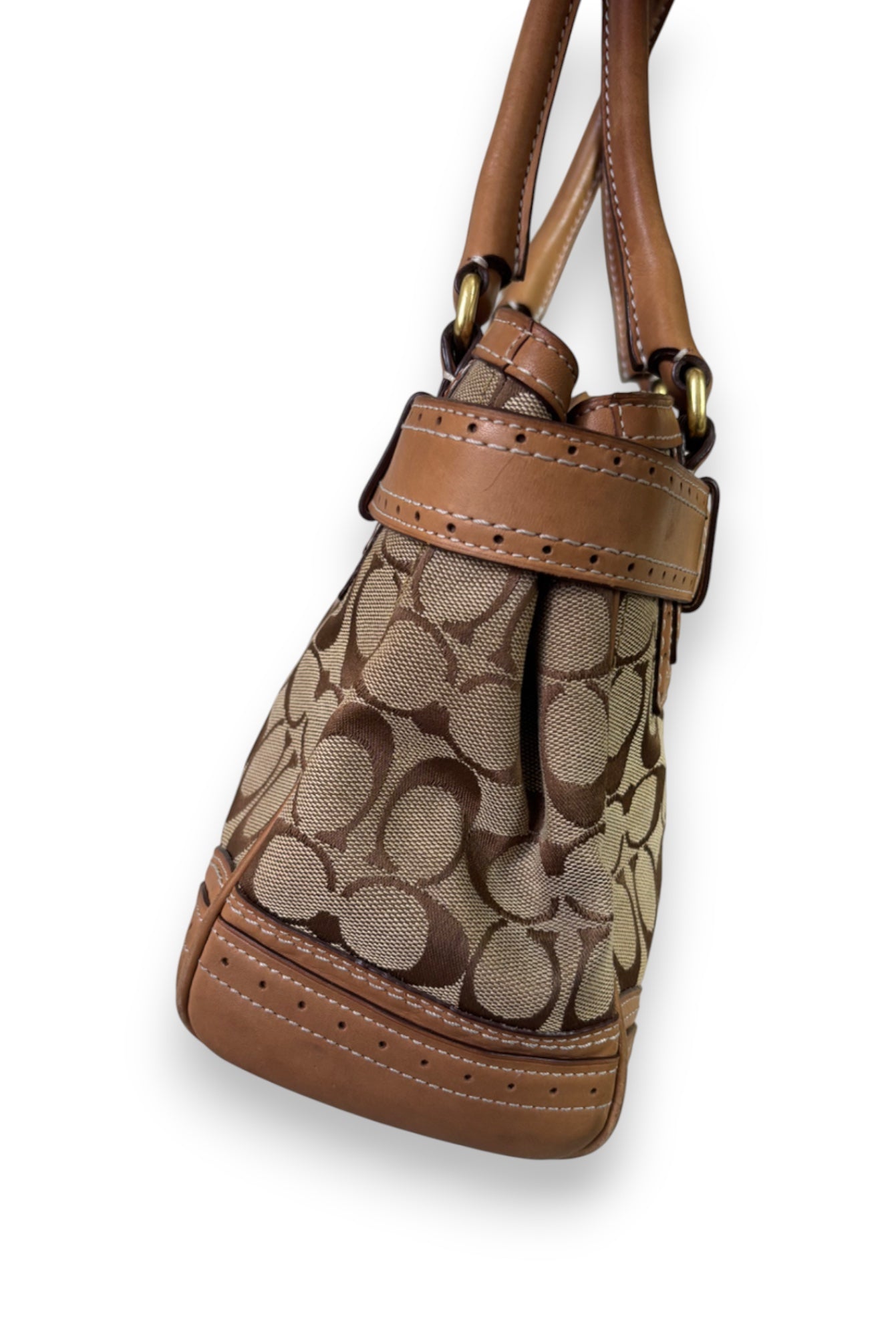 Coach Brown Monogram Handbag