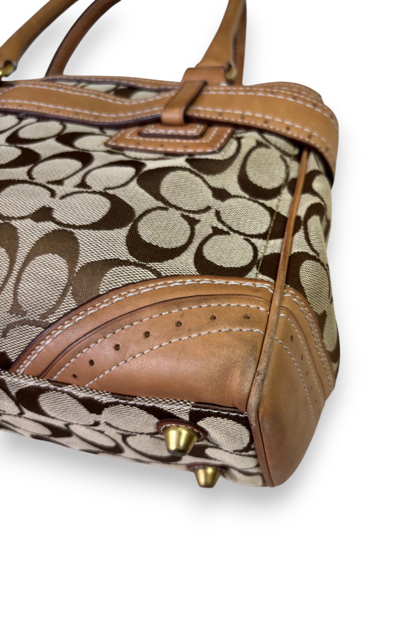 Coach Brown Monogram Handbag