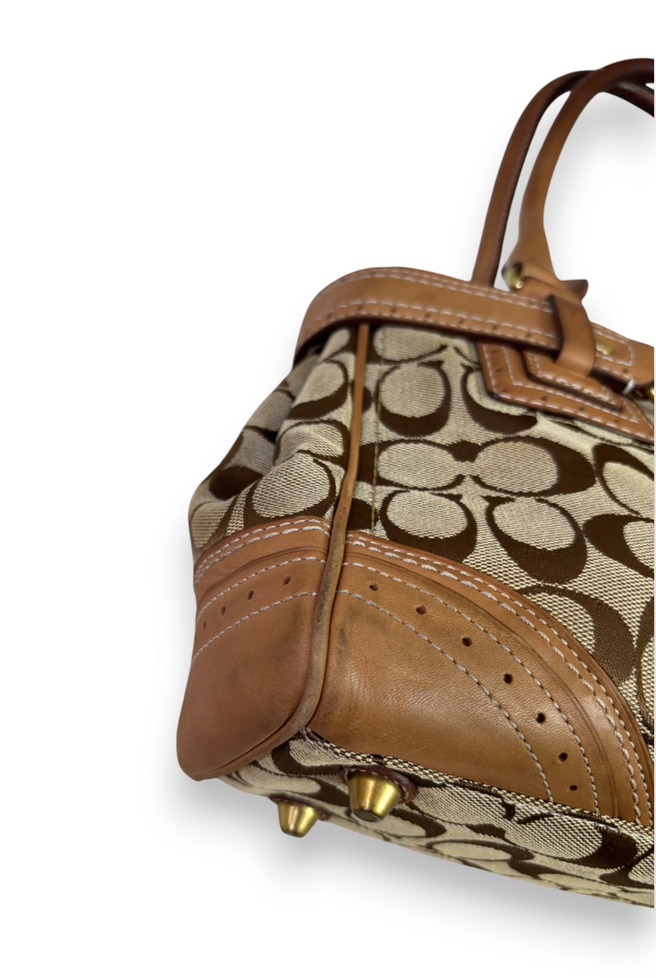 Coach Brown Monogram Handbag