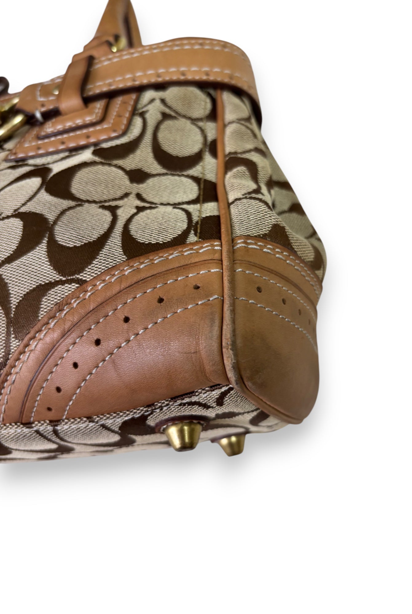 Coach Brown Monogram Handbag