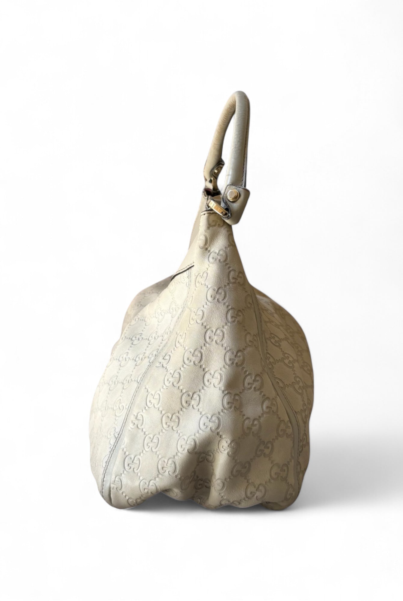 Gucci Cream Abbey D Ring Shoulder Bag