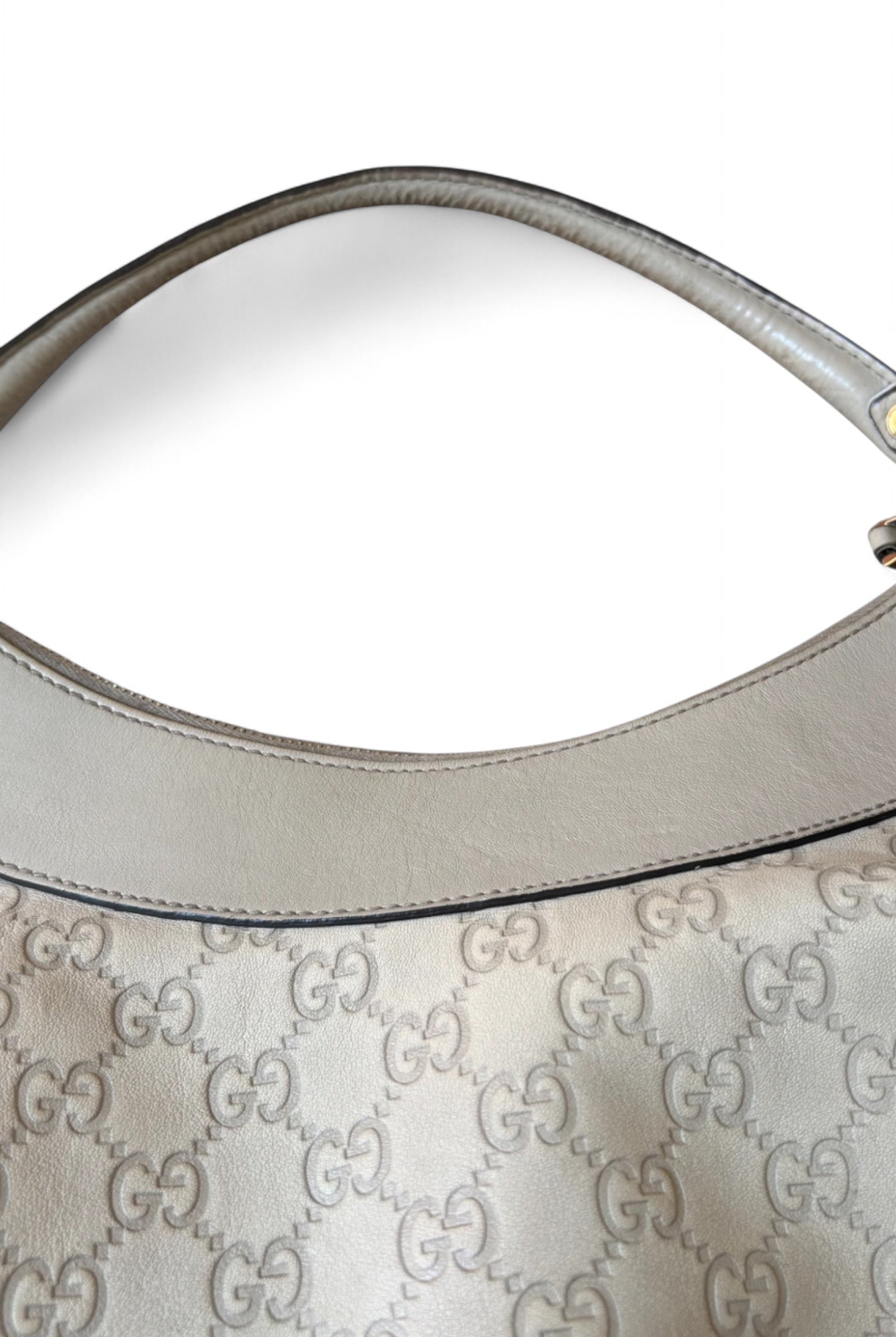 Gucci Cream Abbey D Ring Shoulder Bag