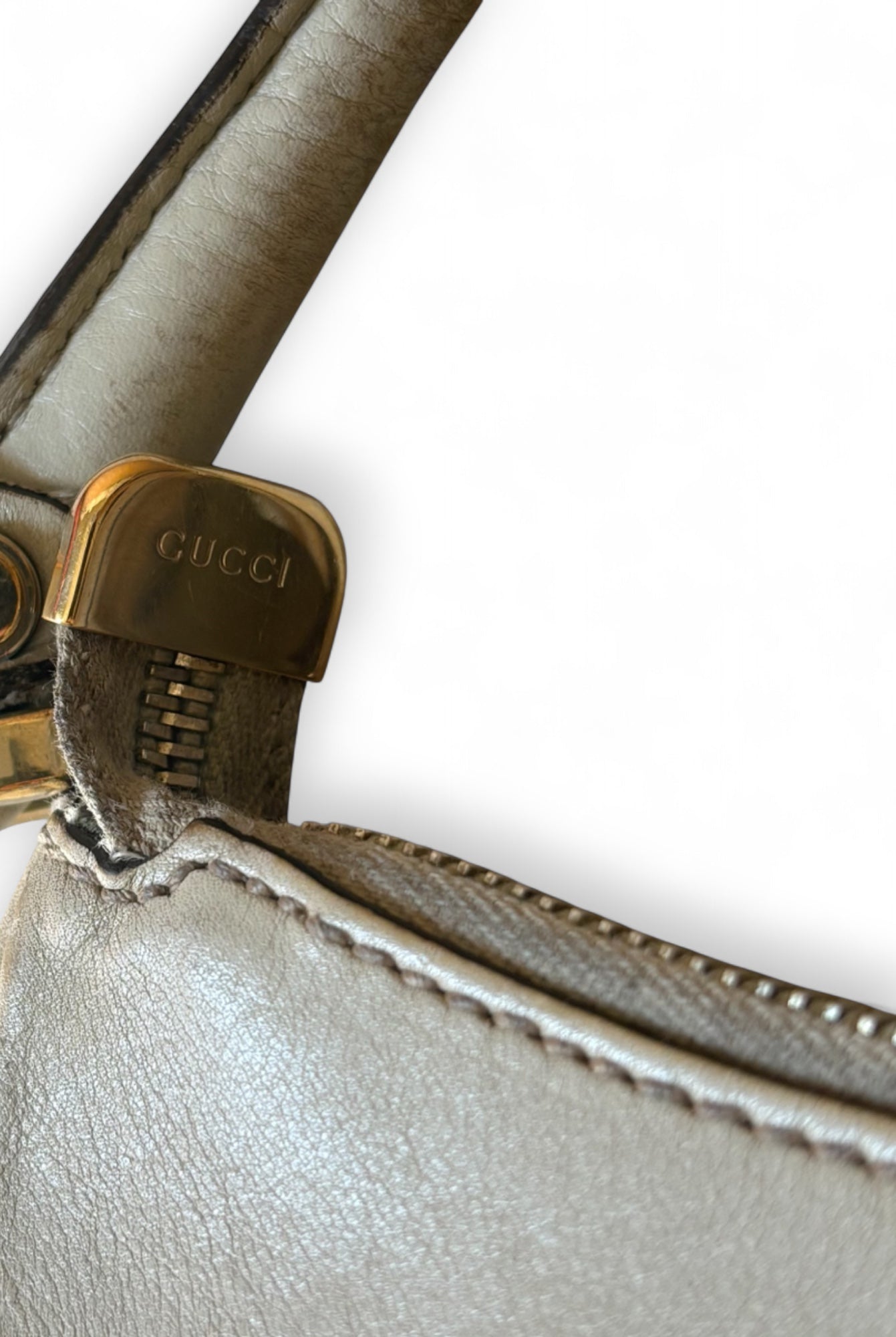 Gucci Cream Abbey D Ring Shoulder Bag