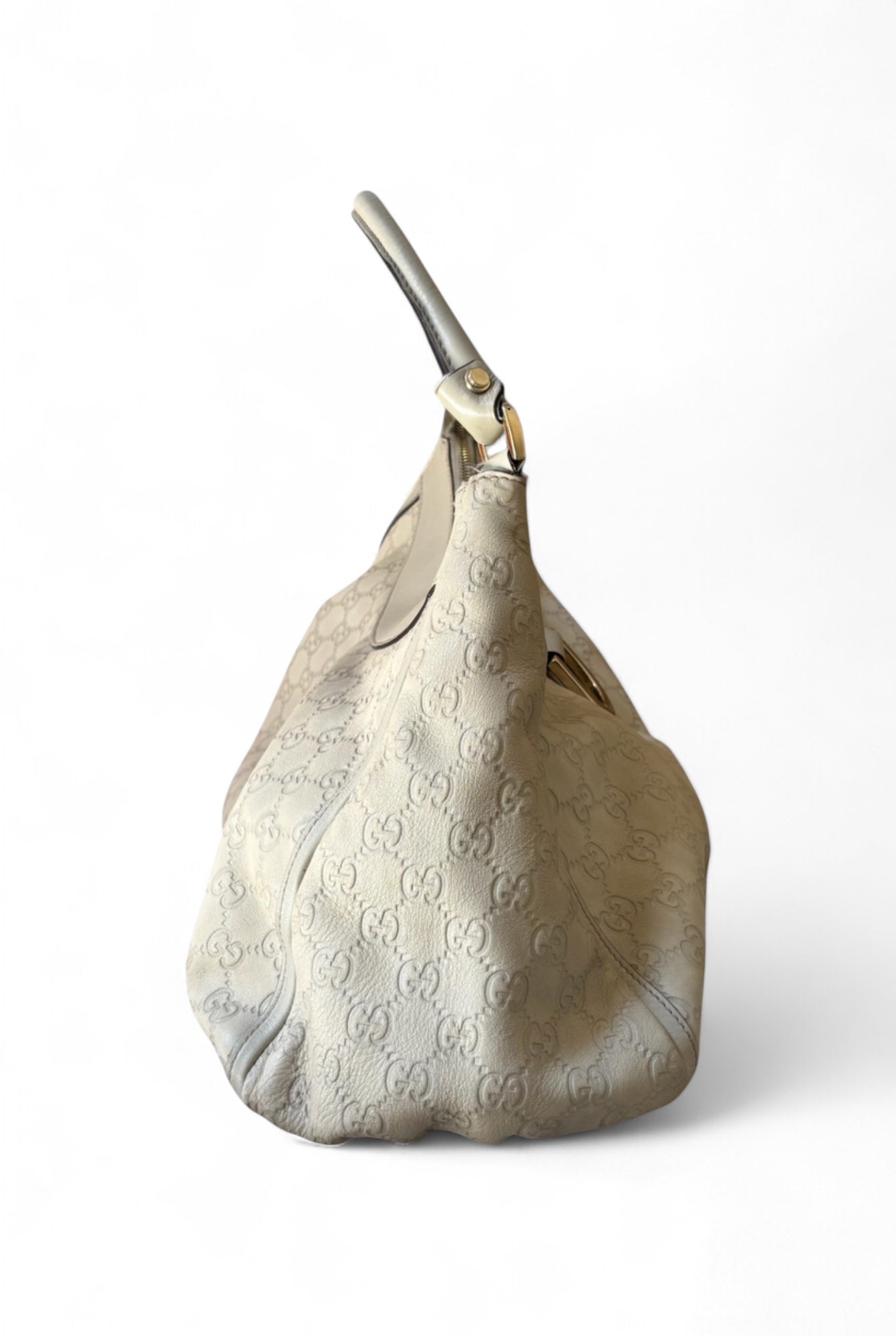 Gucci Cream Abbey D Ring Shoulder Bag