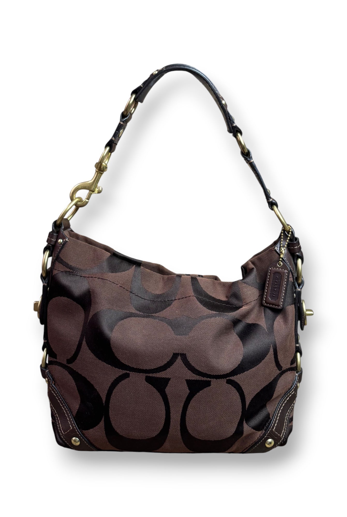 Coach Brown Carly Shoulder Bag